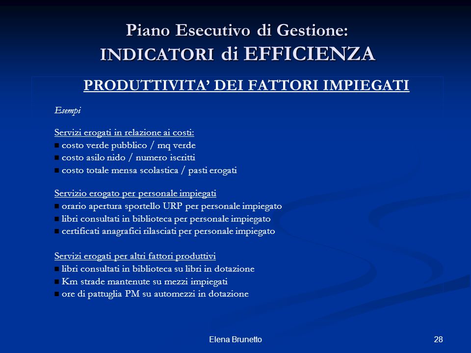 Il Piano Esecutivo Di Gestione Ppt Video Online Scaricare